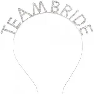 ieg™ Gümüş Kaplama Kristal Taşlı Team Bride Taç