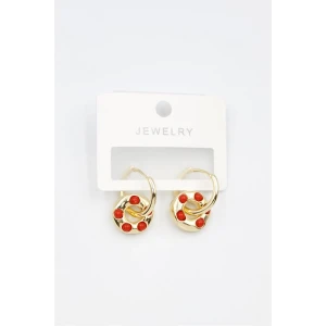 İEG Halka Küpe - Kırmızı