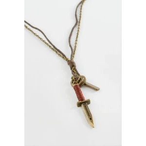 ieg™ Hançer Deri Zincir Erkek Kolye