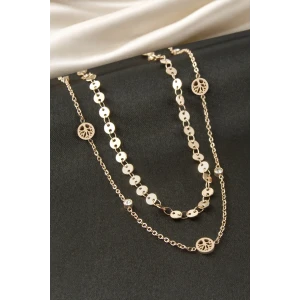 ieg™ Hayat Ağacı Pullu Çelik İkili Kolye