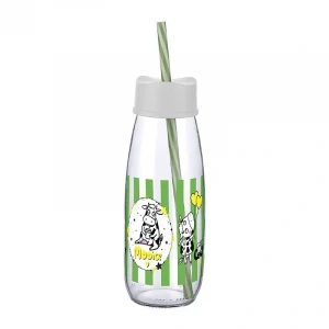 ieg™ Hayvan Figürlü Pipetli Su Ve Süt Şişesi Cam 500 Ml
