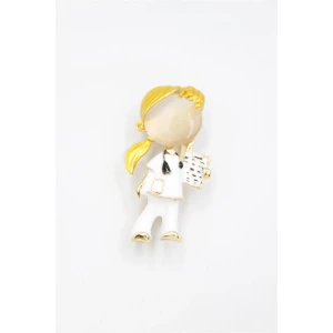 İEG Hemşire Doktor Broş - Sarı