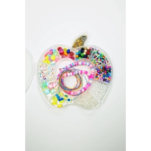 İEG Hobi Takı Tasarım Seti Boncuk Harf Gülen Surat Temalı Klipsli Full Set