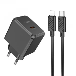 ieg™ Hoco Cs15a 30w Type-c Şarj Aleti + Type-c To İphone Lightning Kablo Seti