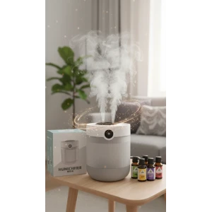 İEG® HUMUDIFIER Hava Nemlendirici ve 5 Adet Uçucu Damla Anbiyans Oda Kokusu