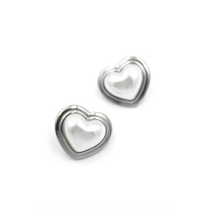 ieg™ İnci Kalp Küpe - Gümüş