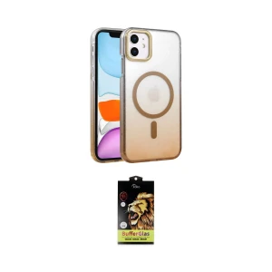 ieg™ iPhone 11 Kılıf Ahenk Doku Özel Seri - Siyah Buffer Cam Ekran Koruyucu