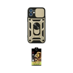 ieg™ iPhone 11 Kılıf Ahenk Klasik - Siyah Buffer Cam Ekran Koruyucu