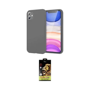 ieg™ iPhone 11 Kılıf Kozmos Yansıma Özel Seri - Siyah Buffer Cam Ekran Koruyucu