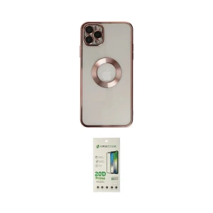 ieg™ iPhone 11 Pro Kılıf Pusula Form - Siyah 20D Premium Cam Ekran Koruyucu