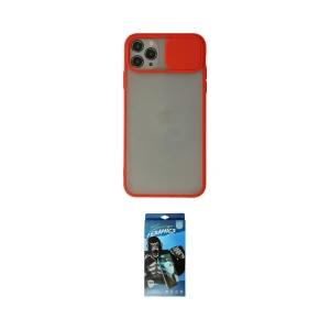 ieg™ iPhone 11 Pro Kılıf Vadi Çizgi - Siyah 34D Izgaralı Cam