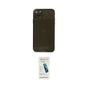 ieg™ iPhone 11 Pro Max Kılıf Ahenk Doku - Şeffaf Pasifik Cam Ekran Koruyucu