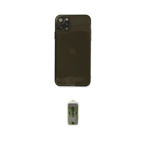 ieg™ iPhone 11 Pro Max Kılıf Ahenk Doku - Siyah Joko Magic 5D Hayalet Cam