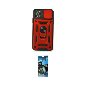 ieg™ iPhone 11 Pro Max Kılıf Ahenk Klasik - Siyah 34D Izgaralı Cam