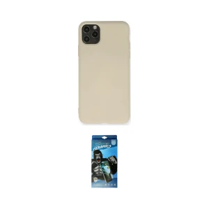 ieg™ iPhone 11 Pro Max Kılıf Ahenk Serisi - Siyah 34D Izgaralı Cam