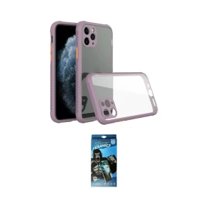 ieg™ iPhone 11 Pro Max Kılıf Nova Asil Özel Seri - Siyah 34D Izgaralı Cam