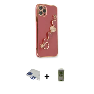 ieg™ iPhone 11 Pro Max Kılıf Nova Işık Prime - Siyah Joko Magic 5D Hayalet Cam + Pers Alüminyum Kamera Lens - LT