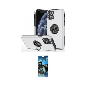 ieg™ iPhone 11 Pro Max Kılıf Odak Form Prime - Siyah 34D Izgaralı Cam