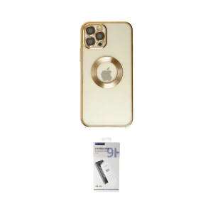 ieg™ iPhone 12 Pro Kılıf Pusula Form - Şeffaf Uv Polymer Nano Ekran Koruyucu