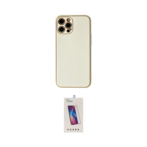 ieg™ iPhone 12 Pro Max Kılıf Ahenk Işık - Siyah Joko 5D Cam