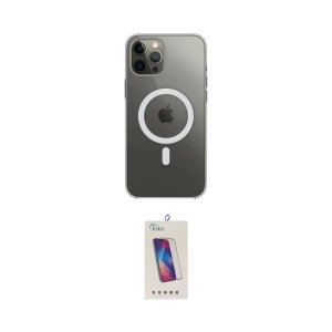 ieg™ iPhone 12 Pro Max Kılıf Ahenk Yansıma Prime - Siyah Joko 5D Cam