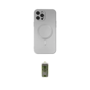 ieg™ iPhone 12 Pro Max Kılıf Akış Minimal Özel Seri - Siyah Joko Magic 5D Hayalet Cam