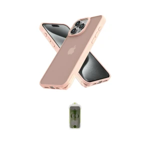 ieg™ iPhone 12 Pro Max Kılıf Atlas Form - Siyah Joko Magic 5D Hayalet Cam