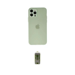 ieg™ iPhone 12 Pro Max Kılıf Atlas Minimal Prime - Siyah Joko Magic 5D Hayalet Cam