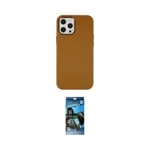 ieg™ iPhone 12 Pro Max Kılıf Çekirdek Çizgi - Siyah 34D Izgaralı Cam