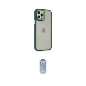ieg™ iPhone 12 Pro Max Kılıf Eksen Doku Prime - Siyah Joko Magic 5D Cam