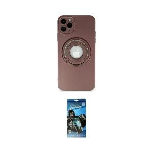 ieg™ iPhone 12 Pro Max Kılıf Eksen Klasik Prime - Siyah 34D Izgaralı Cam