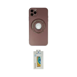 ieg™ iPhone 12 Pro Max Kılıf Eksen Klasik Prime - Siyah Polymer Nano Ekran Koruyucu