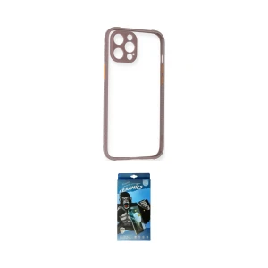 ieg™ iPhone 12 Pro Max Kılıf Nova Asil Özel Seri - Siyah 34D Izgaralı Cam