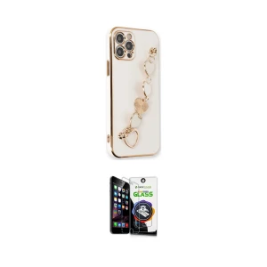 ieg™ iPhone 12 Pro Max Kılıf Nova Işık Prime - Şeffaf Temperli Cam Ekran Koruyucu