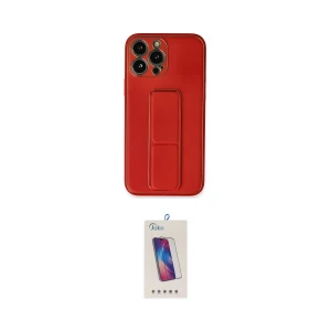 ieg™ iPhone 13 Pro Max Kılıf Akış Doku - Siyah Joko 5D Cam