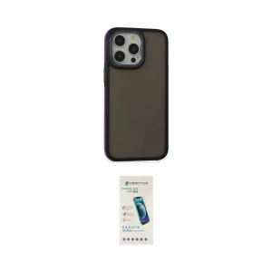 ieg™ iPhone 13 Pro Max Kılıf Eksen Işık - Şeffaf Pasifik Cam Ekran Koruyucu