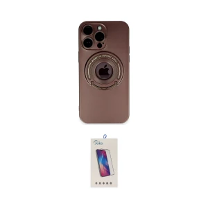 ieg™ iPhone 13 Pro Max Kılıf Eksen Klasik Prime - Siyah Joko 5D Cam