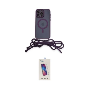 ieg™ iPhone 13 Pro Max Kılıf Eksen Özel Seri - Siyah Joko 5D Cam