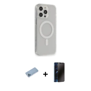 ieg™ iPhone 13 Pro Max Pusula Çizgi Koleksiyonu - Siyah 3D Antistatik Hayalet Cam Ekran Koruyucu + Mavi Shine Kamera Lens Koruma Cam