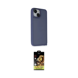 ieg™ iPhone 14 Kılıf Atlas Form - Siyah Buffer Cam Ekran Koruyucu