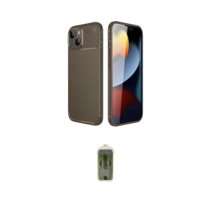 ieg™ iPhone 14 Kılıf Eksen Form Prime - Siyah Joko Magic 5D Hayalet Cam