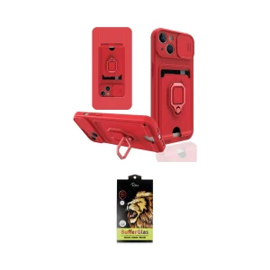 ieg™ iPhone 14 Kılıf Vadi Form Prime - Siyah Buffer Cam Ekran Koruyucu