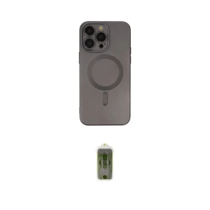 ieg™ iPhone 14 Pro Kılıf Akış Minimal Özel Seri - Siyah Joko Magic 5D Hayalet Cam