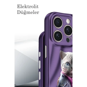 ieg™  iPhone 14 Pro Kılıf Crew Desenli Kapak - Çiçek