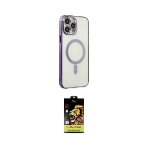 ieg™ iPhone 14 Pro Kılıf Doruk Minimal - Siyah Buffer Cam Ekran Koruyucu
