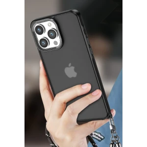 ieg™  iPhone 14 Pro Kılıf Elegant Kapak - Titan Gri