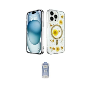 ieg™ iPhone 14 Pro Kılıf Kozmos Doku - Siyah Joko Magic 5D Cam