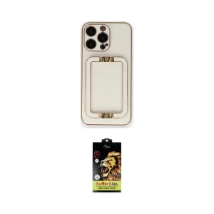 ieg™ iPhone 14 Pro Kılıf Kozmos Minimal Prime - Siyah Buffer Cam Ekran Koruyucu