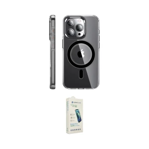 ieg™ iPhone 14 Pro Kılıf Nova Doku - Şeffaf Pasifik Cam Ekran Koruyucu