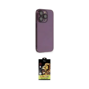 ieg™ iPhone 14 Pro Kılıf Siluet Minimal Özel Seri - Siyah Buffer Cam Ekran Koruyucu